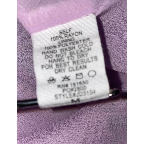 Judith March Sz Medium Light Purple Green Tie Straps Multicolor Mini Dress - Picture 7 of 8